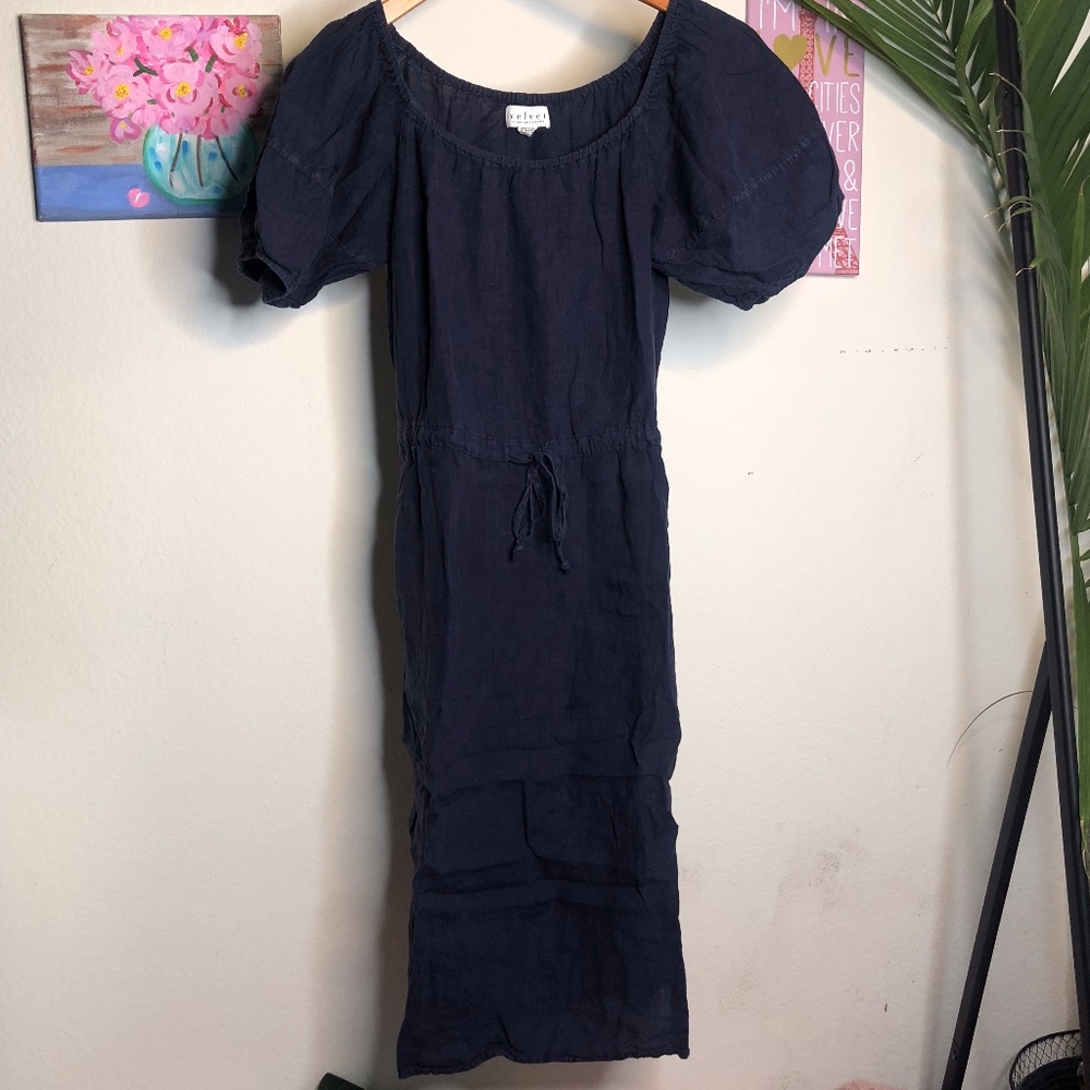 Velvet by Graham & Spencer Mid Navy Dress | XS